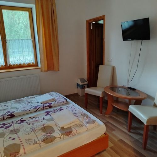 Camera dubla standard cu vedere spre grădină
