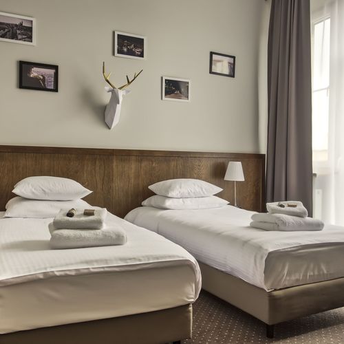 Pokój 2-osobowy na piętrze z widokiem na miasto