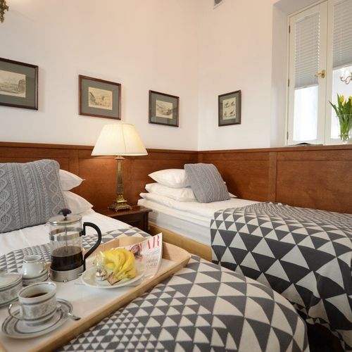 Apartament 2-osobowy na parterze z widokiem na miasto z 1 pomieszczeniem sypialnianym (możliwa dostawka)