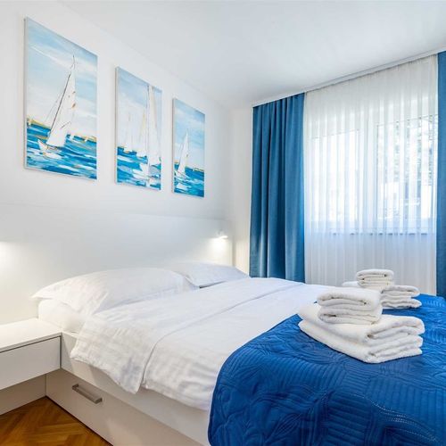 Superior Apartman s manželskou postelí s 1 ložnicí s výhledem na moře (s možností přistýlky)