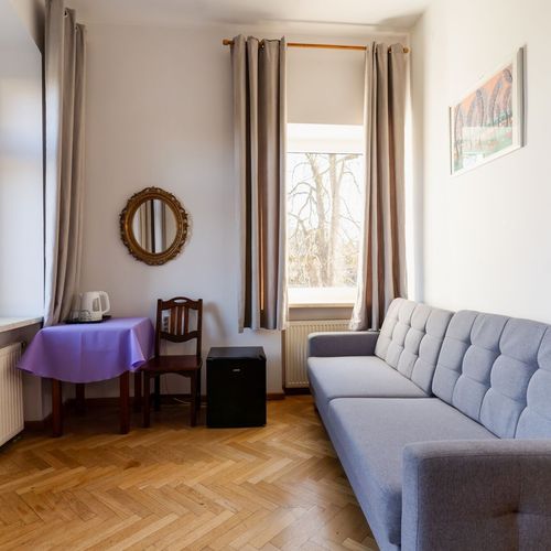 Apartament 4-osobowy Studio Przyjazny podróżom rodzinnym z 2 pomieszczeniami sypialnianymi (możliwa dostawka)