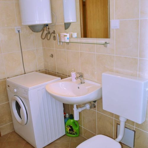 Apartament la parter cu grădină cu 1 camera pentru 2 pers. (se poate solicita pat suplimentar)