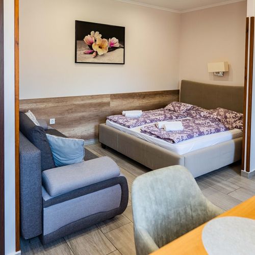 Apartament 4-osobowy z widokiem na ogród z 1 pomieszczeniem sypialnianym