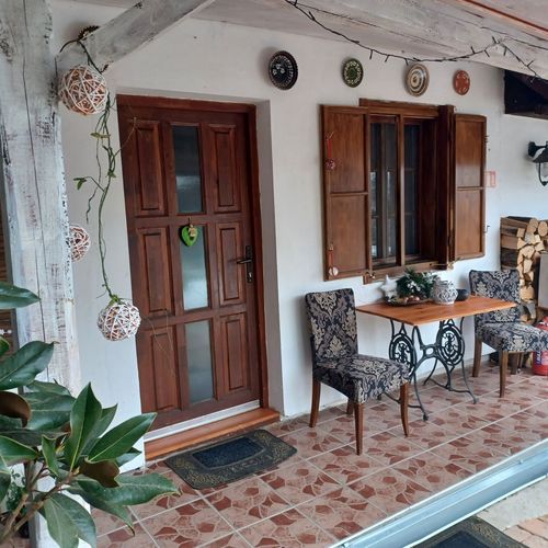 Apartman s manželskou postelí s 1 ložnicí s výhledem do zahrady s výhledem do dvora