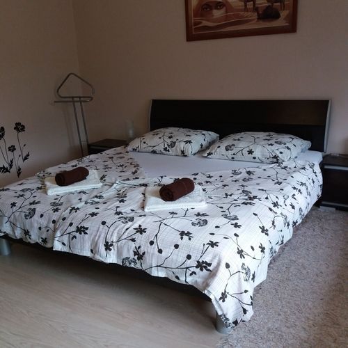 Apartament cu aer condiționat cu grădină cu 2 camere pentru 6 pers.