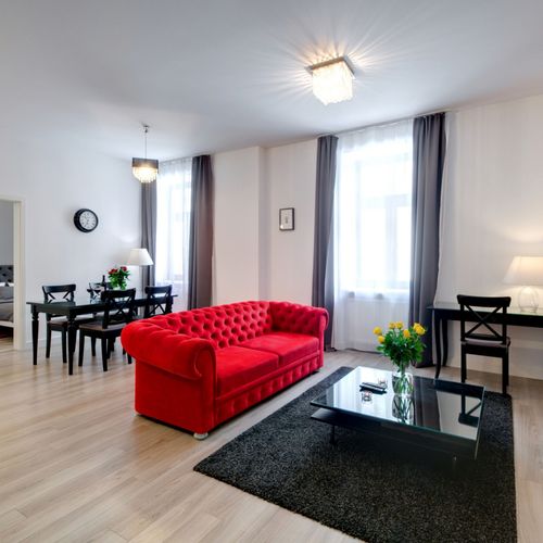 Apartament family familial(ă) cu 2 camere pentru 4 pers. (se poate solicita pat suplimentar)