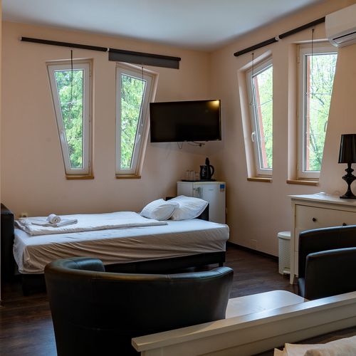 Apartament design cu aer condiționat cu 1 camera pentru 4 pers.