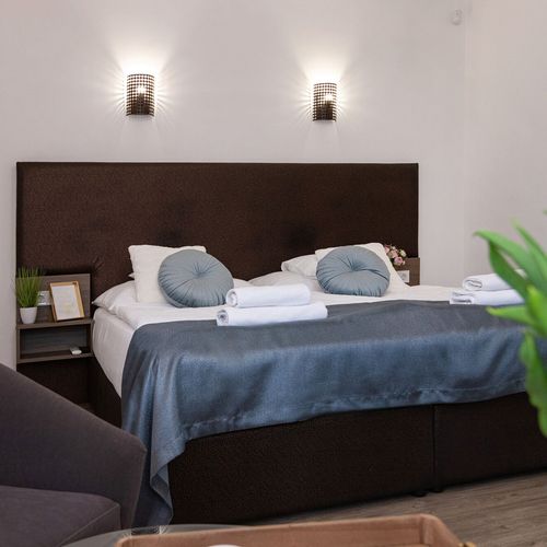 Apartman s manželskou postelí s 1 ložnicí s výhledem do zahrady přízemní (s možností přistýlky)