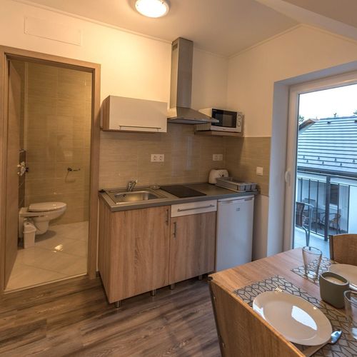 Apartament la mansardă cu balcon cu 1 camera pentru 2 pers.