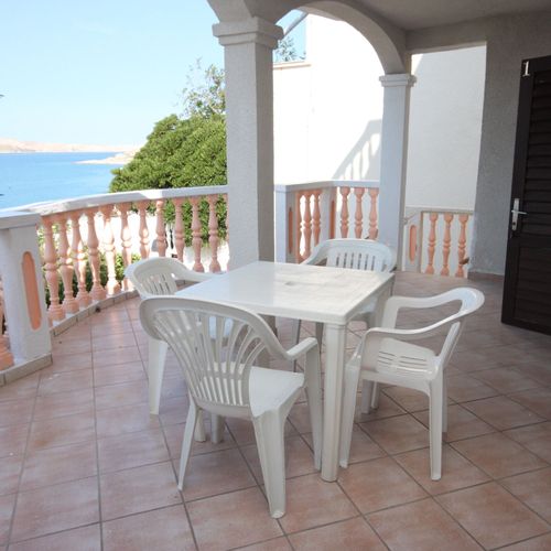 Apartament 3-osobowy z klimatyzacją z widokiem na morze z 1 pomieszczeniem sypialnianym AS-6394-a