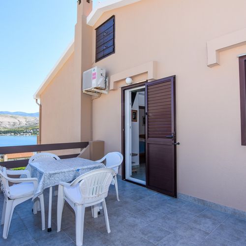Apartament cu aer condiționat cu terasă cu 1 camera pentru 3 pers. A-6316-a