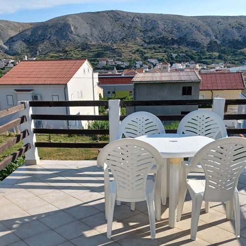 Apartament cu aer condiționat cu terasă cu 1 camera pentru 3 pers. A-6325-b