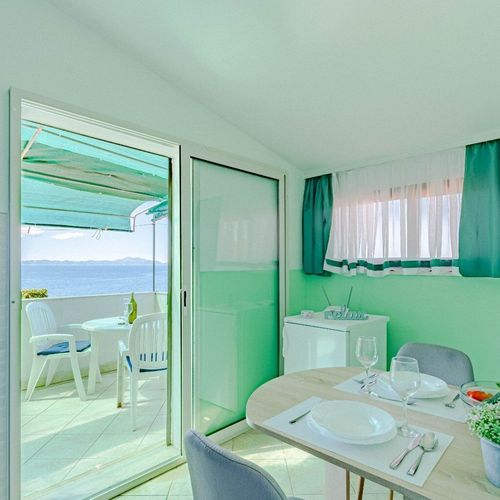 Apartament 2-osobowy z klimatyzacją z widokiem na morze z 1 pomieszczeniem sypialnianym AS-547-b