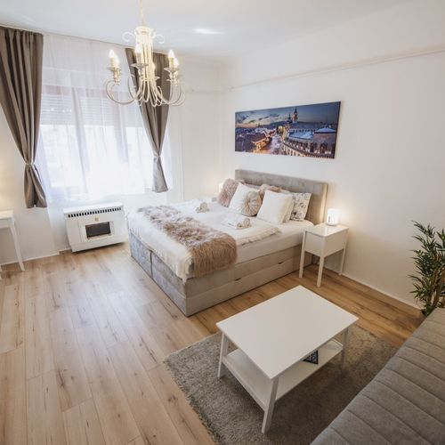 Apartament 3-osobowy z klimatyzacją z sauną z 1 pomieszczeniem sypialnianym