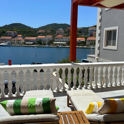 Apartament 3-osobowy z klimatyzacją z widokiem na morze z 1 pomieszczeniem sypialnianym AS-443-b