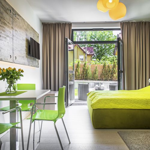 Apartament 3-osobowy Studio z tarasem z 1 pomieszczeniem sypialnianym