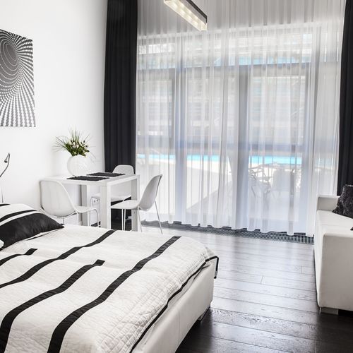 Apartament 4-osobowy Studio z tarasem z 1 pomieszczeniem sypialnianym