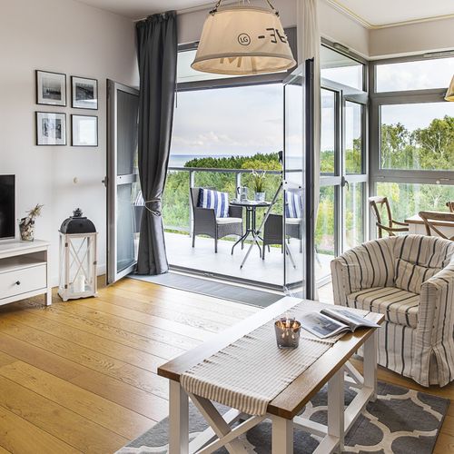 Apartament 5-osobowy Deluxe z widokiem na morze z 2 pomieszczeniami sypialnianymi