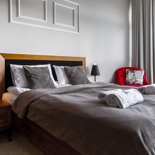 Apartament 4-osobowy Deluxe z widokiem na morze z 2 pomieszczeniami sypialnianymi