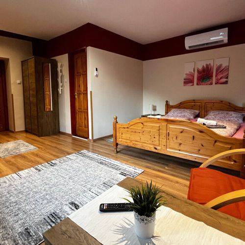 Apartament cu aer condiționat cu vedere spre munte cu 4 camere pentru 14 pers. (se poate solicita pat suplimentar)