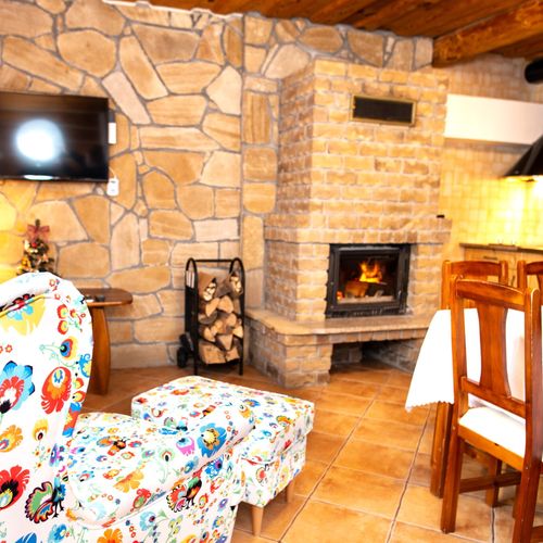 Domek drewniany 4-osobowy z łazienką z aneksem kuchennym