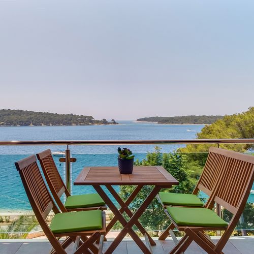 Apartament cu aer condiționat cu vedere spre mare cu 1 camera pentru 3 pers. A-5391-d