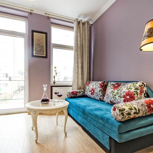 Apartament 4-osobowy Romantyczny z balkonem z 2 pomieszczeniami sypialnianymi