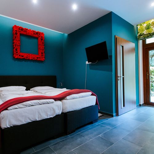 Apartament la parter accesibil(ă) persoanelor cu dizabilități cu 1 camera pentru 4 pers.