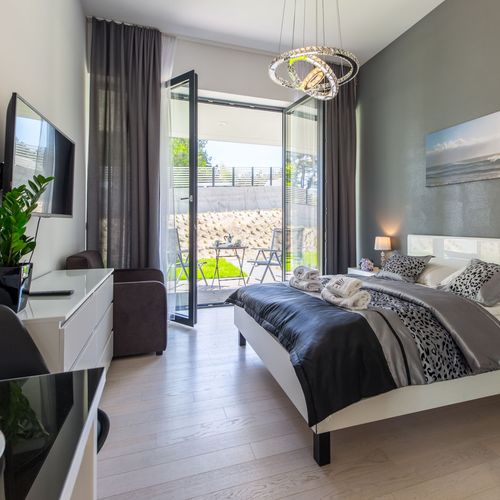Apartament 3-osobowy na parterze Deluxe z 1 pomieszczeniem sypialnianym