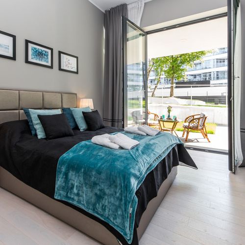 Apartament 2-osobowy Deluxe z tarasem z 1 pomieszczeniem sypialnianym