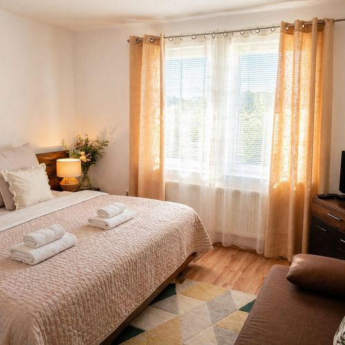 Apartament familial(ă) cu terasă cu 2 camere pentru 4 pers.