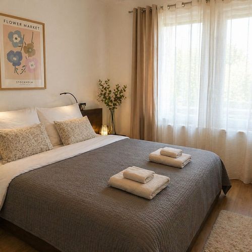 Apartament la etaj cu vedere spre cetate cu 1 camera pentru 2 pers.