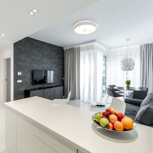 Apartament 4-osobowy Deluxe z widokiem na morze z 2 pomieszczeniami sypialnianymi