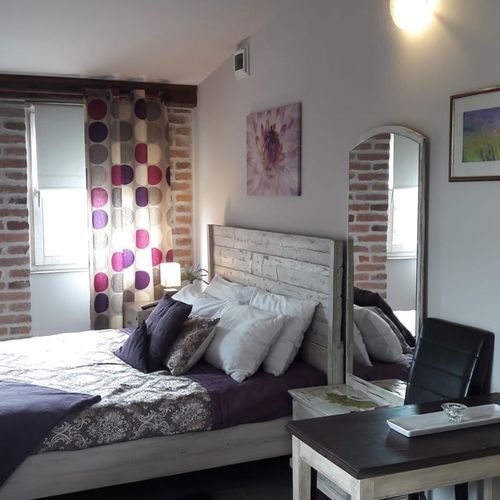 Apartament 2-osobowy Superior z widokiem na zamek z 1 pomieszczeniem sypialnianym