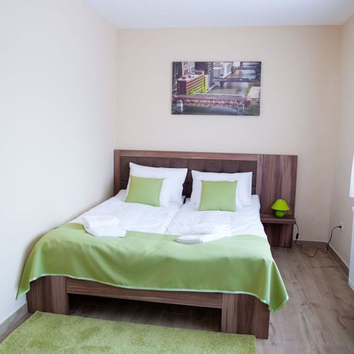 Apartament 4-osobowy na piętrze z widokiem na miasto z 1 pomieszczeniem sypialnianym