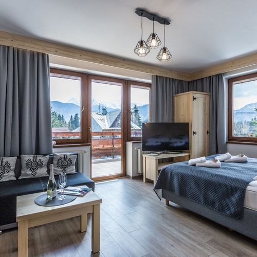 Apartament cu vedere spre munte cu 2 camere pentru 6 pers.