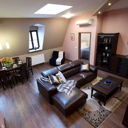 Apartament maisonetă cu aer condiționat cu 2 camere pentru 5 pers.