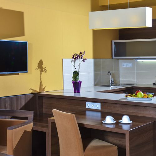 Apartament 2-osobowy Superior z tarasem z 1 pomieszczeniem sypialnianym