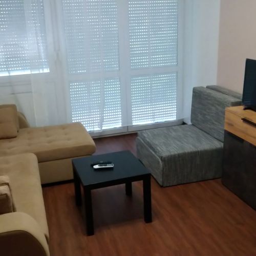 Apartament 4-osobowy z klimatyzacją z widokiem na park (możliwa dostawka)