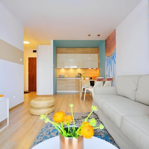 Apartament 4-osobowy z balkonem z widokiem na ogród z 2 pomieszczeniami sypialnianymi
