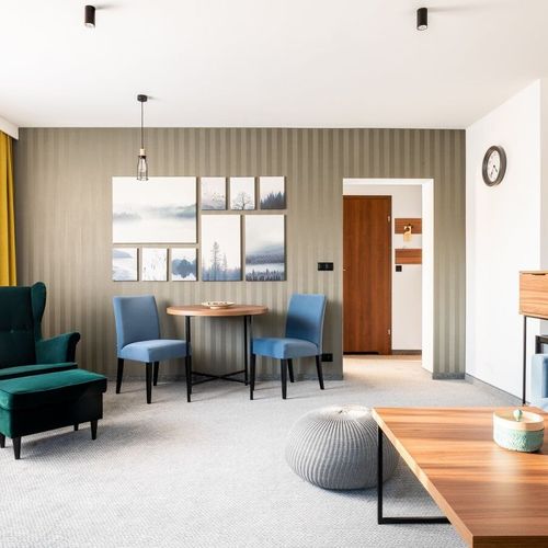Apartman s manželskou postelí s 1 ložnicí s výhledem na hory s výhledem do zahrady (s možností přistýlky)