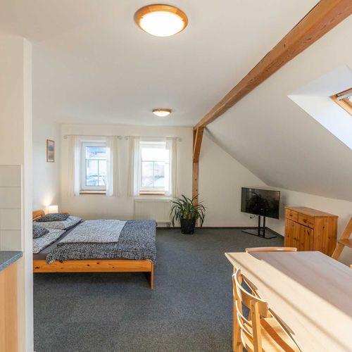 Apartament cu duș cu chicinetă proprie cu 2 camere pentru 4 pers.