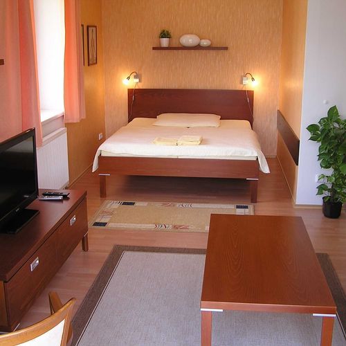 Studio Apartman se sprchou pro 2 os. (s možností přistýlky)