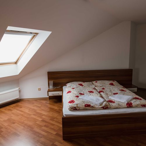 Apartament cu duș cu chicinetă proprie cu 1 camera pentru 3 pers. (se poate solicita pat suplimentar)