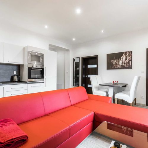 Apartament cu duș cu chicinetă proprie cu 2 camere pentru 4 pers. (se poate solicita pat suplimentar)