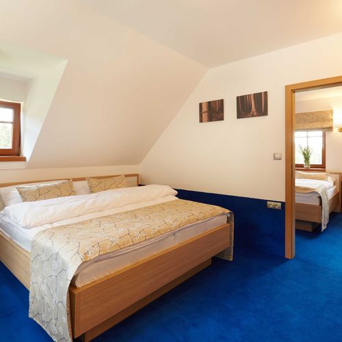 Apartament cu duș cu chicinetă proprie cu 2 camere pentru 4 pers. (se poate solicita pat suplimentar)