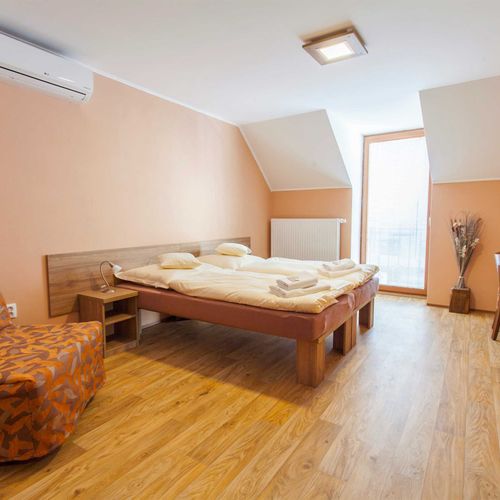 Camera twin superior cu duș (se poate solicita pat suplimentar)