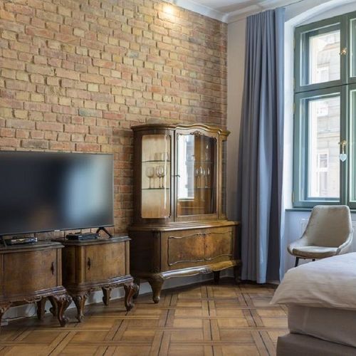 Apartament 4-osobowy z łazienką z aneksem kuchennym z 1 pomieszczeniem sypialnianym