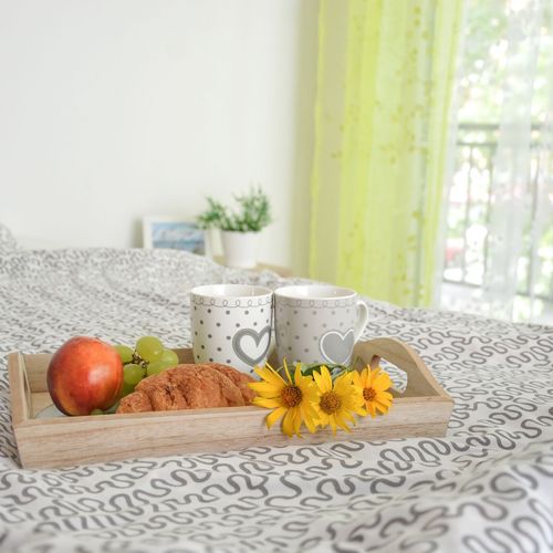 Apartament la etaj cu terasă cu 3 camere pentru 6 pers. (se poate solicita pat suplimentar)
