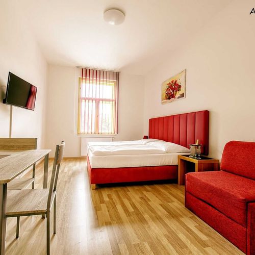 Apartament 3-osobowy z prysznicem z aneksem kuchennym z 1 pomieszczeniem sypialnianym
